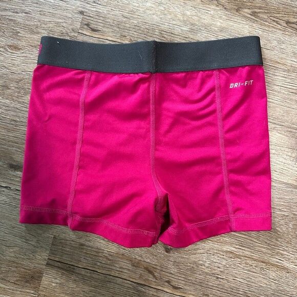 Nike Pro Spandex Shorts Womens Size XS Pink Cheer Gymnastics - Picture 3 of 3